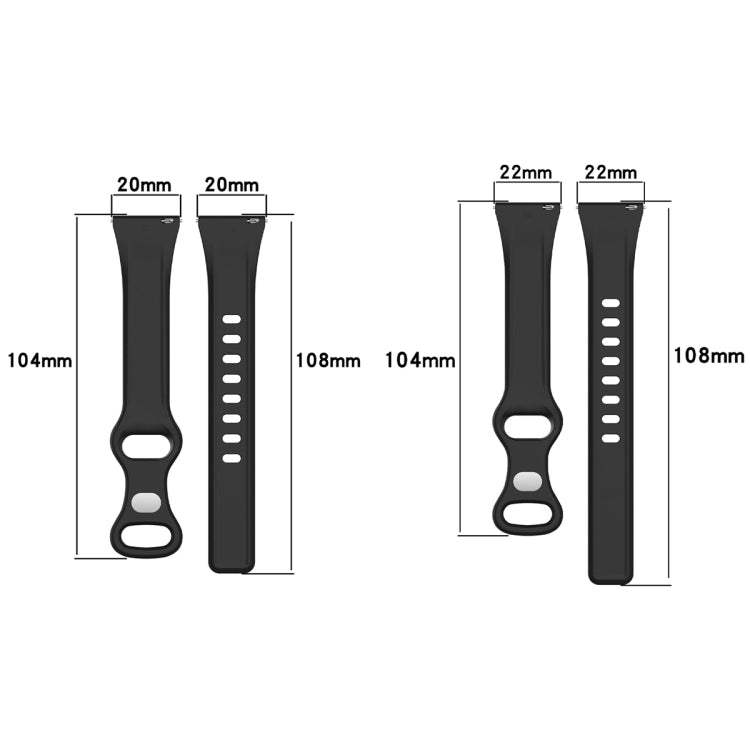 22mm Slim Reverse Buckle Silicone Watch Band(White) - 22mm Bands by PMC TechLife | Online Shopping South Africa | PMC TechLife