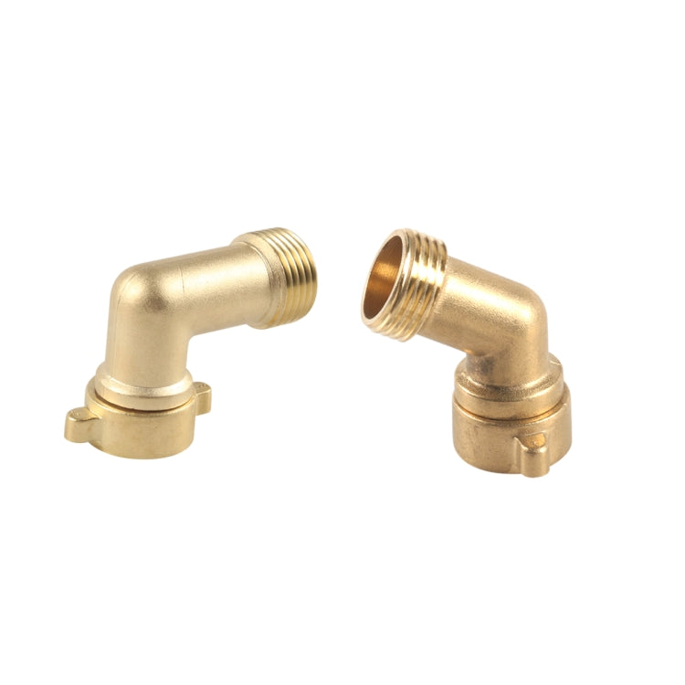 2pcs / Set RV Water Inlet Check 45/90 Degree 3/4 Connector Adapter(Yellow) - Others by PMC TechLife | Online Shopping South Africa | PMC TechLife | Buy Now Pay Later Mobicred