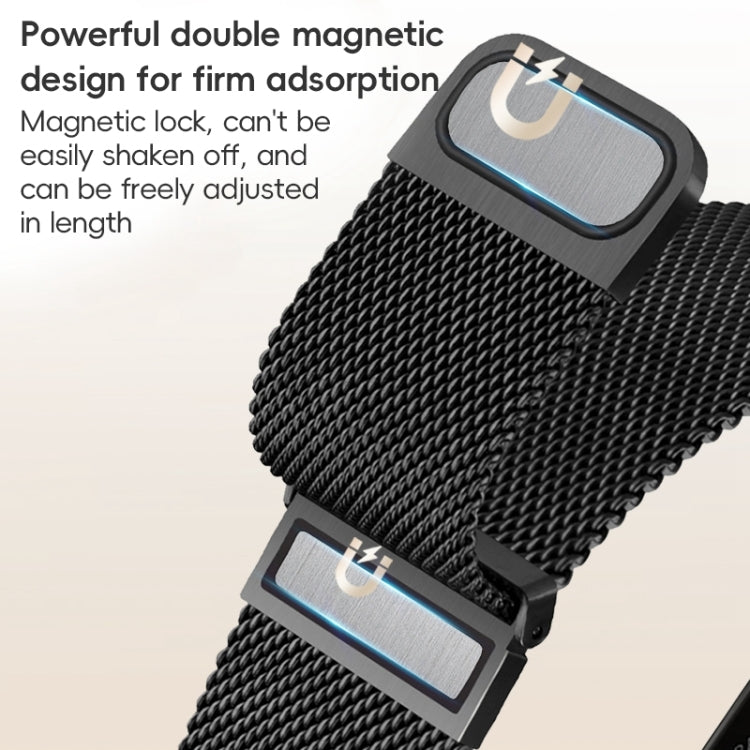 For Apple Watch Ultra 49mm ZGA Milanese Magnetic Metal Watch Band(Silver) - Watch Bands by ZGA | Online Shopping South Africa | PMC Jewellery | Buy Now Pay Later Mobicred