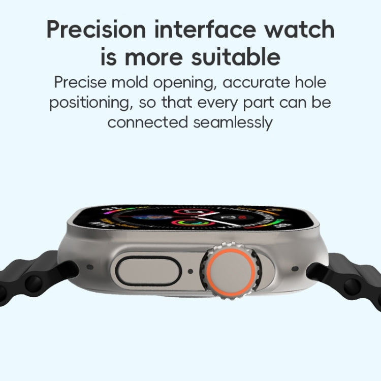 For Apple Watch Series 3 42mm ZGA Ocean Silicone Watch Band(Red) - Watch Bands by ZGA | Online Shopping South Africa | PMC TechLife | Buy Now Pay Later Mobicred