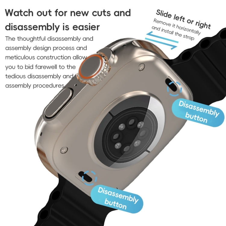 For Apple Watch Series 10 46mm ZGA Ocean Silicone Watch Band(White) - free shipping - PMc TechLife - Order now!