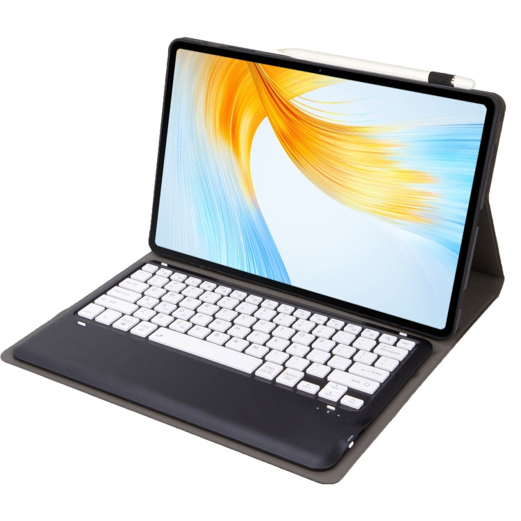 For vivo Pad3 Pro 13 inch  AV14 Bluetooth Keyboard TPU Leather Tablet Case with Holder(Black White) - Others Keyboard by PMC TechLife | Online Shopping South Africa | PMC TechLife
