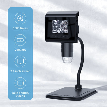 P190 1000X Desktop HD Digital Microscope with 2.4 inch Screen - Digital Microscope by PMC Jewellery | Online Shopping South Africa | PMC Jewellery | Buy Now Pay Later Mobicred