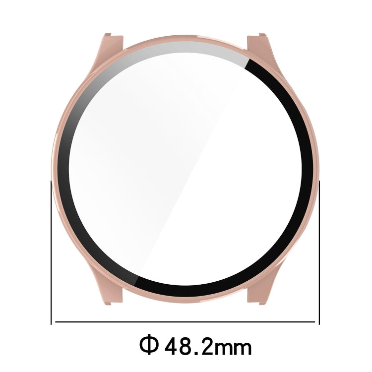 For Xiaomi Haylou RT3 / Solar Plus LS16 PC + Tempered Film Integrated Watch Protective Case(Black) - Watch Cases by PMC TechLife | Online Shopping South Africa | PMC TechLife