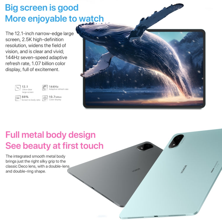 Honor Pad 9 Pro 12.1 inch WiFi, 8GB+256GB, MagicOS 8.0 Dimensity 8100 Octa Core, Not Support Google Play(Grey) - free shipping - PMC TechLife - Order now!
