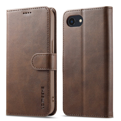 LC.IMEEKE Calf Texture Horizontal Flip Leather Case For iPhone SE 2024(Brown) - More iPhone Cases by LC.IMEEKE | Online Shopping South Africa | PMC Jewellery | Buy Now Pay Later Mobicred