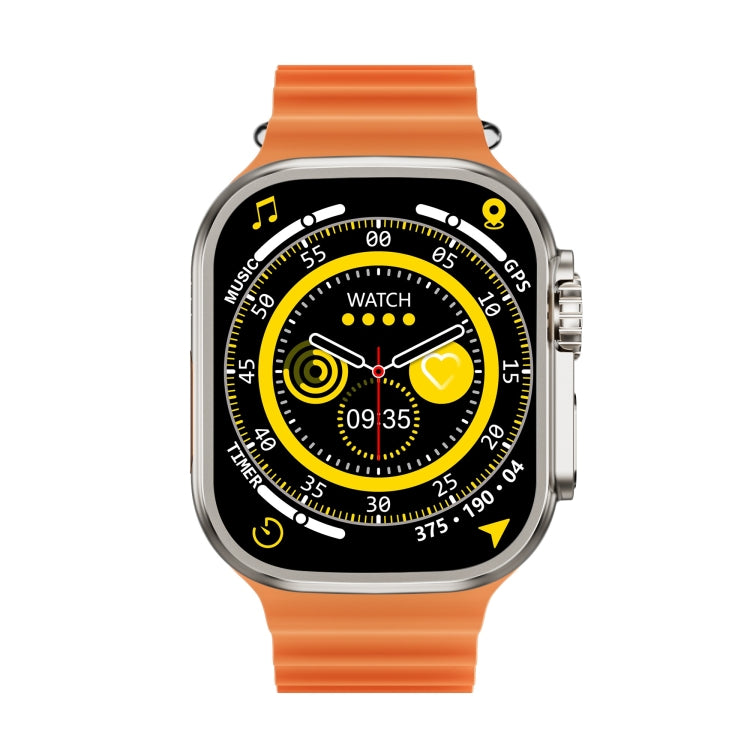 ZGA W02 2.02 inch Screen Seconds Hand BT Call Smart Watch, Support Heart Rate / AI Voice Assistant / Sedentary Reminder(Orange) - Smart Watches by ZGA | Online Shopping South Africa | PMC Jewellery | Buy Now Pay Later Mobicred