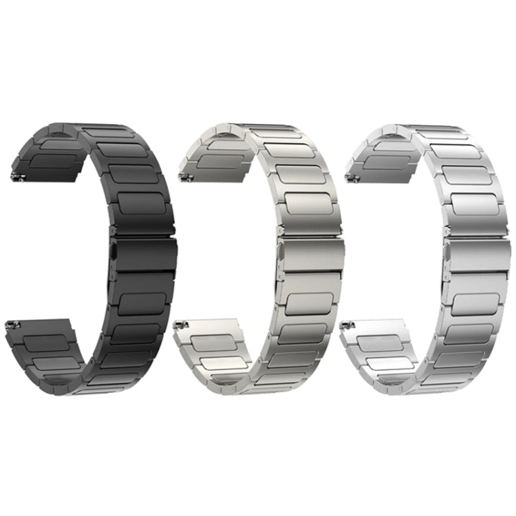 For Huawei Watch 4 / 4 Pro 22mm Flat Buckle Titanium Alloy Watch Band(Silver) - free shipping - PMc TechLife - Order now!