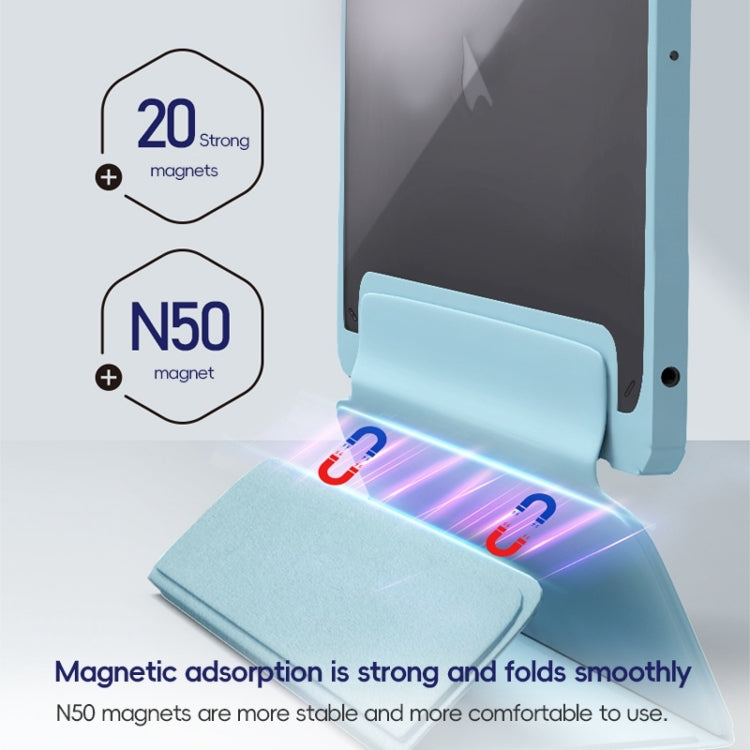 For iPad Pro 12.9 2022/2021/2020 ZGA Tri-Fold Voltage Smart Leather Tablet Case(Pink) - free shipping - PMc TechLife - Order now!