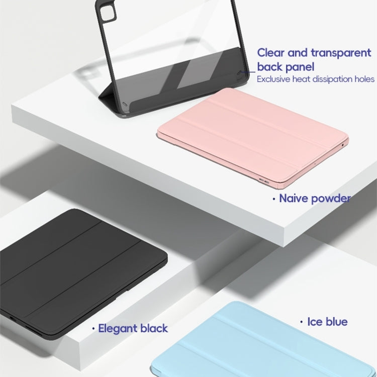 For iPad 2025 / 2022 ZGA Tri-Fold Voltage Smart Leather Tablet Case(Black) - free shipping - PMc TechLife - Order now!