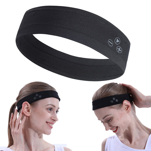 Mucro B01 Turban Style Wireless Bluetooth Headset Sports Headband(Black) - Smart Hats by Mucro | Online Shopping South Africa | PMC Jewellery | Buy Now Pay Later Mobicred