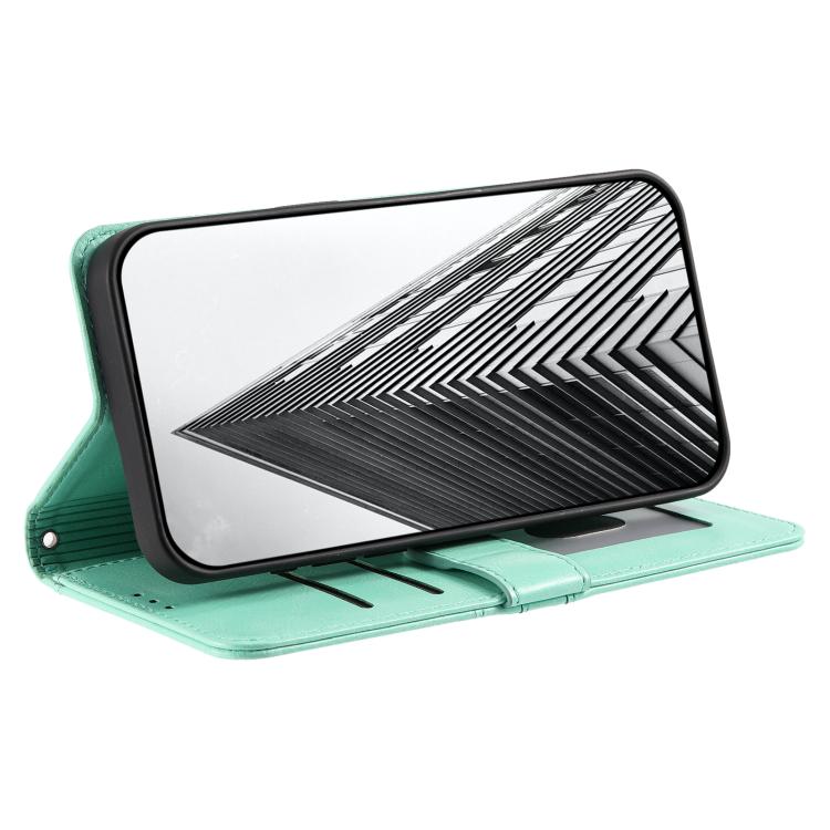 For iPhone 16e Simple 6-Card Wallet Leather Phone Case(Green) - iPhone 16e Cases by PMC TechLife | Online Shopping South Africa | PMC TechLife | Buy Now Pay Later Mobicred