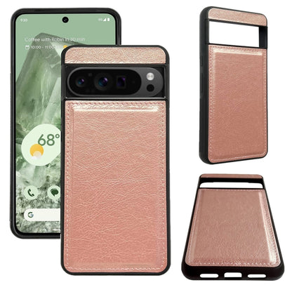 For Google Pixel 9 Pro XL Cowhide Texture Back Cover Phone Case(Rose Gold) - Google Cases by PMC Jewellery | Online Shopping South Africa | PMC Jewellery | Buy Now Pay Later Mobicred