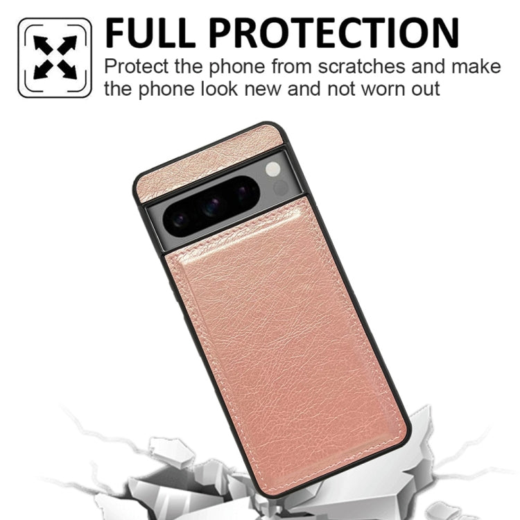 For Google Pixel 9 Pro XL Cowhide Texture Back Cover Phone Case(Rose Gold) - Google Cases by PMC Jewellery | Online Shopping South Africa | PMC Jewellery | Buy Now Pay Later Mobicred