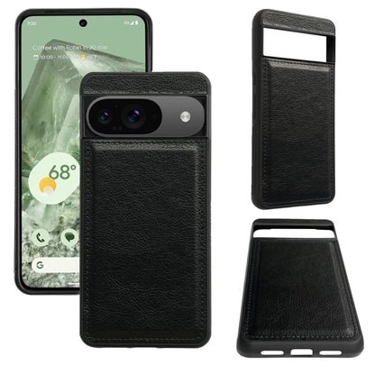 For Google Pixel 9 / Pixel 9 Pro Cowhide Texture Back Cover Phone Case(Black) - Google Cases by PMC Jewellery | Online Shopping South Africa | PMC Jewellery | Buy Now Pay Later Mobicred