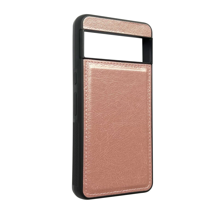 For Google Pixel 9 / Pixel 9 Pro Cowhide Texture Back Cover Phone Case(Rose Gold) - Google Cases by PMC TechLife | Online Shopping South Africa | PMC TechLife | Buy Now Pay Later Mobicred