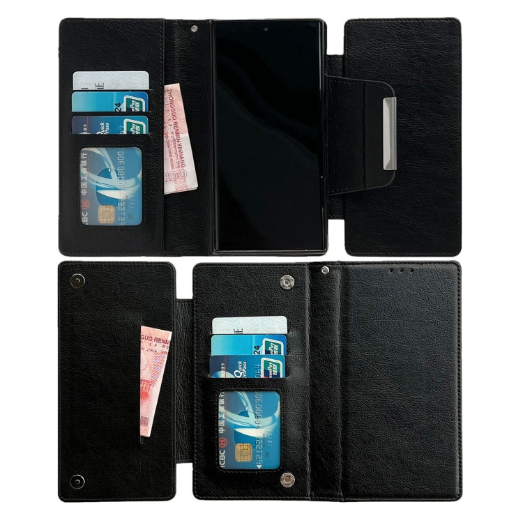 For Google Pixel 8 Pro Multifunctional 7-Card Wallet Leather Phone Case(Black) - Google Cases by PMC TechLife | Online Shopping South Africa | PMC TechLife | Buy Now Pay Later Mobicred