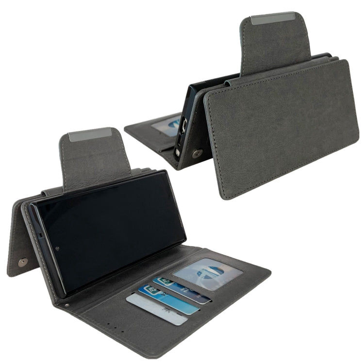 For Google Pixel 7a Multifunctional 7-Card Wallet Leather Phone Case(Grey) - Google Cases by PMC TechLife | Online Shopping South Africa | PMC TechLife | Buy Now Pay Later Mobicred