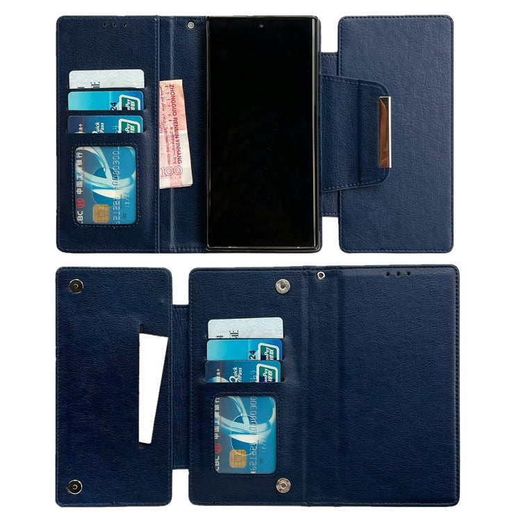For Google Pixel 7a Multifunctional 7-Card Wallet Leather Phone Case(Royal Blue) - Google Cases by PMC TechLife | Online Shopping South Africa | PMC TechLife | Buy Now Pay Later Mobicred