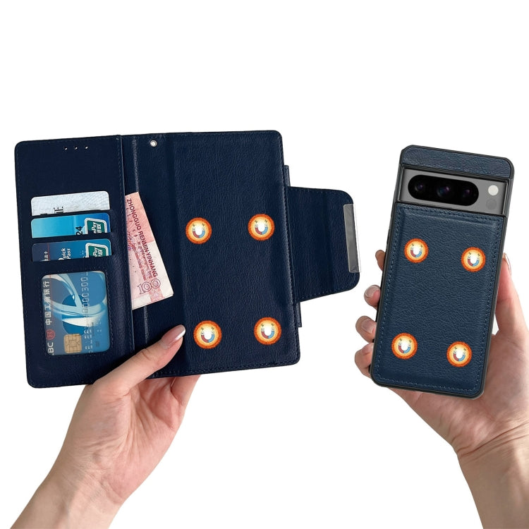 For Google Pixel 7a Multifunctional 7-Card Wallet Leather Phone Case(Royal Blue) - Google Cases by PMC TechLife | Online Shopping South Africa | PMC TechLife | Buy Now Pay Later Mobicred