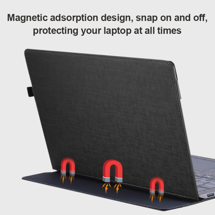 For Microsoft Surface Laptop 6 13.5 inch Laptop PU Leather Protective Case(Space Ash) - Others by PMC TechLife | Online Shopping South Africa | PMC TechLife | Buy Now Pay Later Mobicred