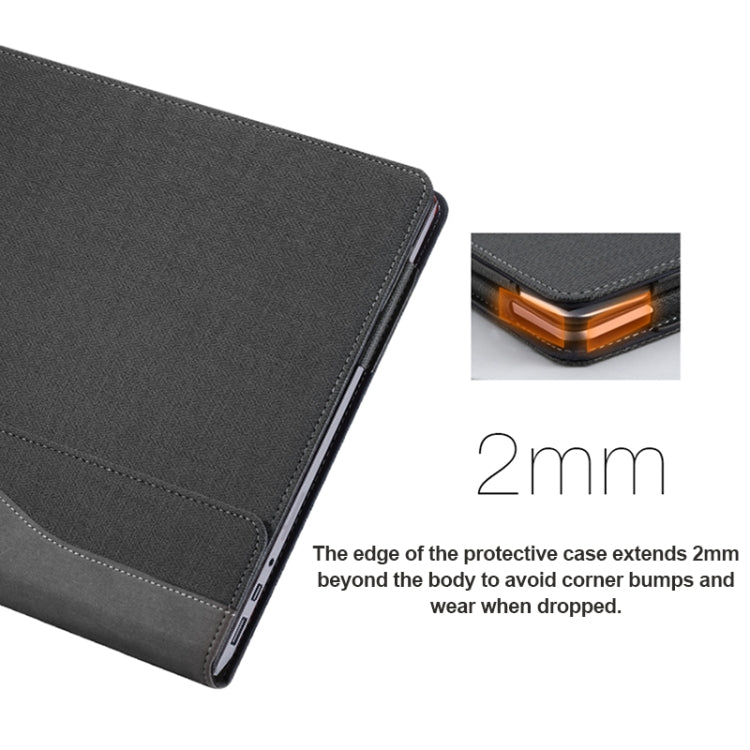 For Microsoft Surface Laptop 6 13.5 inch Laptop PU Leather Protective Case(Coffee Color) - Others by PMC TechLife | Online Shopping South Africa | PMC TechLife | Buy Now Pay Later Mobicred