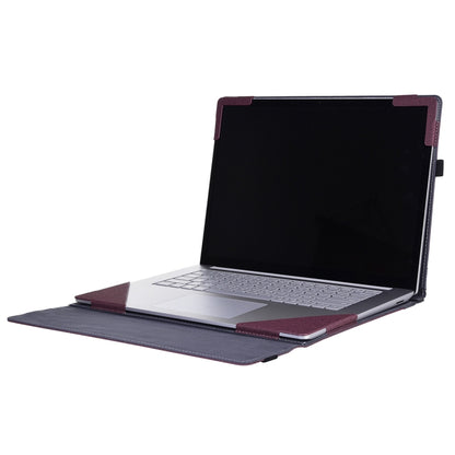 For Lenovo ThinkPad X1 Carbon Gen 8 Cloth Texture Laptop Leather Protective Case(Wine Red) - Other by PMC Jewellery | Online Shopping South Africa | PMC Jewellery | Buy Now Pay Later Mobicred