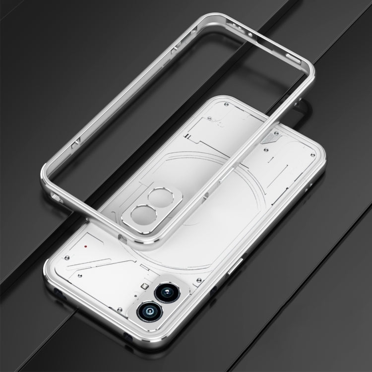 For Nothing Phone 2 Aurora Series Lens Protector + Metal Frame Protective Phone Case(Black Red) - More Brand by PMC TechLife | Online Shopping South Africa | PMC TechLife | Buy Now Pay Later Mobicred