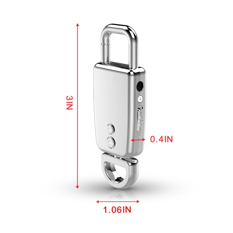 JNN S20 Zinc Alloy Keychain Voice Recorder, Memory:32GB(Black) - free shipping - PMC TechLife - Order now!