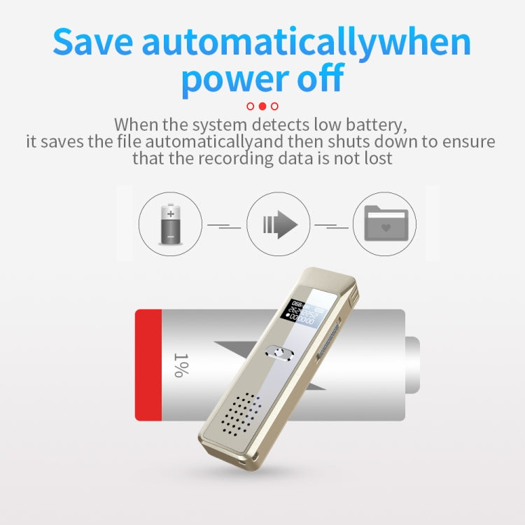 JNN Q7 Mini Portable Voice Recorder with OLED Screen, Memory:4GB(Gold) - Recording Pen by JNN | Online Shopping South Africa | PMC TechLife | Buy Now Pay Later Mobicred