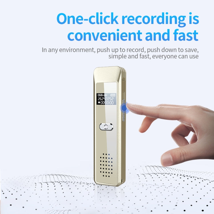 JNN Q7 Mini Portable Voice Recorder with OLED Screen, Memory:4GB(Gold) - Recording Pen by JNN | Online Shopping South Africa | PMC TechLife | Buy Now Pay Later Mobicred