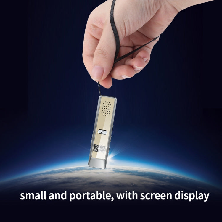 JNN Q7 Mini Portable Voice Recorder with OLED Screen, Memory:16GB(Grey+Gold) - Recording Pen by JNN | Online Shopping South Africa | PMC TechLife | Buy Now Pay Later Mobicred