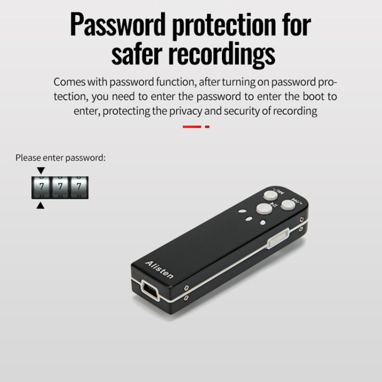 JNN J1 Mini Smart HD Noise Cancelling Voice Recorder, Memory:4GB(Black) - Recording Pen by JNN | Online Shopping South Africa | PMC TechLife | Buy Now Pay Later Mobicred