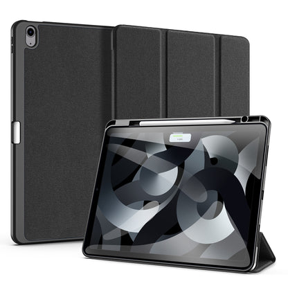 For iPad Air 13 2024 DUX DUCIS Domo Series Cloth Texture Magnetic Leather Tablet Case(Black) - iPad Air 13 2024 Cases by DUX DUCIS | Online Shopping South Africa | PMC Jewellery | Buy Now Pay Later Mobicred