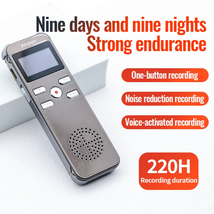 JNN X26 Mini Portable Voice Recorder with OLED Screen, Memory:8GB(Metal Gray) - Recording Pen by JNN | Online Shopping South Africa | PMC Jewellery | Buy Now Pay Later Mobicred