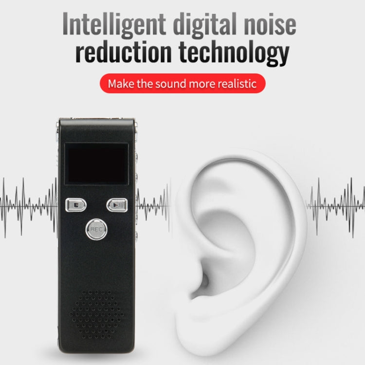 JNN X18 Mini Smart HD Noise Cancelling Voice Recorder, Memory:4GB(Black) - Recording Pen by JNN | Online Shopping South Africa | PMC TechLife | Buy Now Pay Later Mobicred