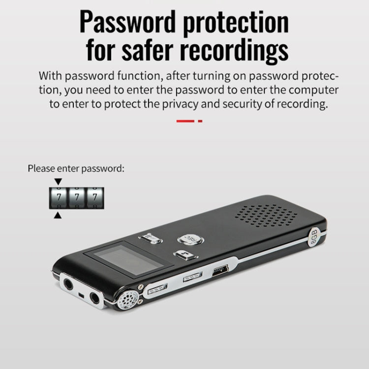 JNN X18 Mini Smart HD Noise Cancelling Voice Recorder, Memory:4GB(Black) - Recording Pen by JNN | Online Shopping South Africa | PMC TechLife | Buy Now Pay Later Mobicred