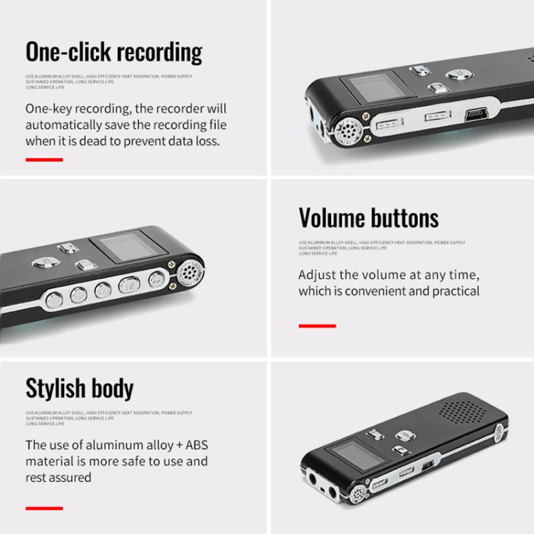 JNN X18 Mini Smart HD Noise Cancelling Voice Recorder, Memory:4GB(Black) - Recording Pen by JNN | Online Shopping South Africa | PMC TechLife | Buy Now Pay Later Mobicred