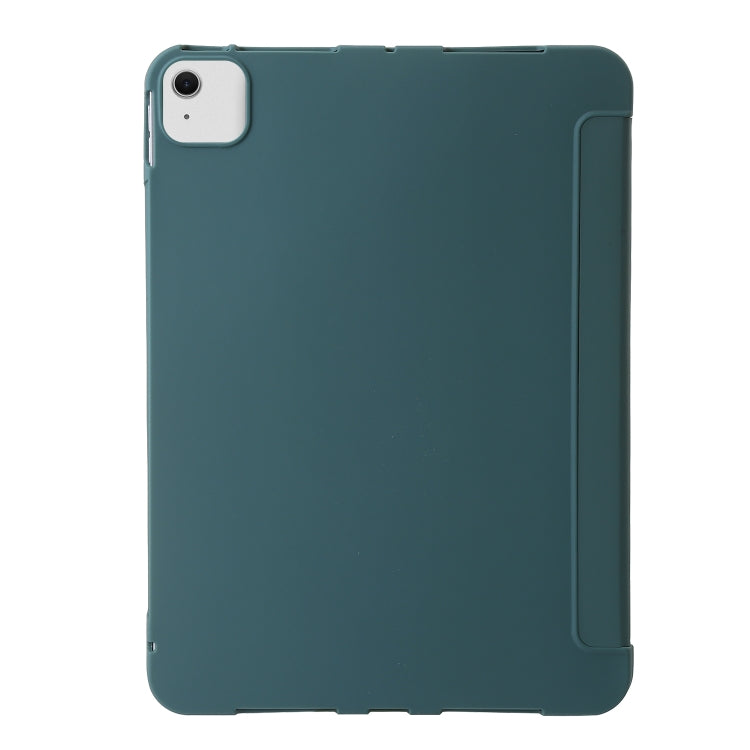 For iPad Air 11 2024 TPU Deformation Flip Leather Tablet Case with Holder(Dark Green) - iPad Air 11 2024 Cases by PMC TechLife | Online Shopping South Africa | PMC TechLife | Buy Now Pay Later Mobicred