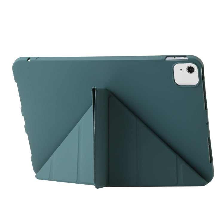 For iPad Air 11 2024 TPU Deformation Flip Leather Tablet Case with Holder(Dark Green) - iPad Air 11 2024 Cases by PMC TechLife | Online Shopping South Africa | PMC TechLife | Buy Now Pay Later Mobicred