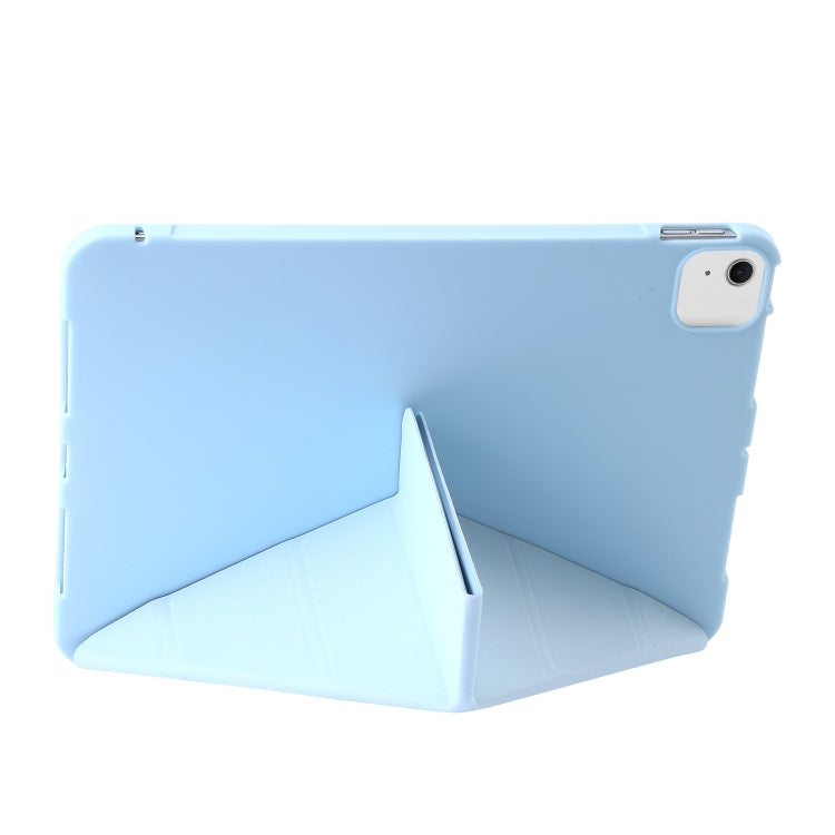 For iPad Air 11 2024 TPU Deformation Flip Leather Tablet Case with Holder(Sky Blue) - iPad Air 11 2024 Cases by PMC TechLife | Online Shopping South Africa | PMC TechLife | Buy Now Pay Later Mobicred