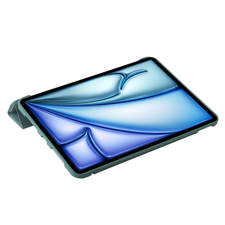For iPad Air 13 2024 TPU Deformation Flip Leather Tablet Case with Holder(Dark Green) - iPad Air 13 2024 Cases by PMC TechLife | Online Shopping South Africa | PMC TechLife | Buy Now Pay Later Mobicred