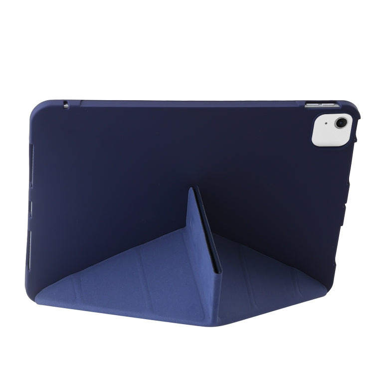 For iPad Air 13 2024 TPU Deformation Flip Leather Tablet Case with Holder(Dark Blue) - iPad Air 13 2024 Cases by PMC TechLife | Online Shopping South Africa | PMC TechLife | Buy Now Pay Later Mobicred
