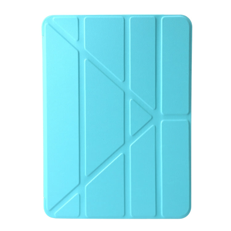 For iPad Air 13 2024 TPU Deformation Flip Leather Tablet Case with Holder(Mint Blue) - iPad Air 13 2024 Cases by PMC TechLife | Online Shopping South Africa | PMC TechLife | Buy Now Pay Later Mobicred