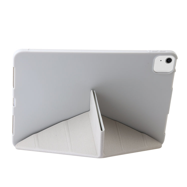 For iPad Air 13 2024 TPU Deformation Flip Leather Tablet Case with Holder(Grey) - iPad Air 13 2024 Cases by PMC TechLife | Online Shopping South Africa | PMC TechLife | Buy Now Pay Later Mobicred