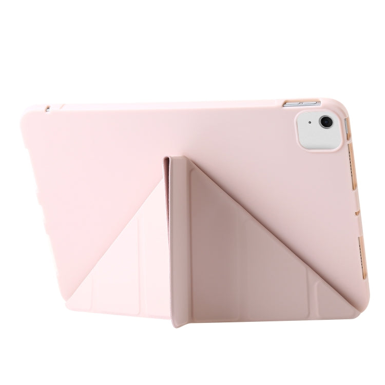 For iPad Air 13 2024 TPU Deformation Flip Leather Tablet Case with Holder(Light Pink) - iPad Air 13 2024 Cases by PMC TechLife | Online Shopping South Africa | PMC TechLife | Buy Now Pay Later Mobicred