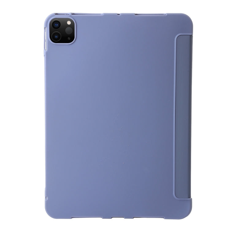 For iPad Pro 13 2024 TPU Deformation Flip Leather Tablet Case with Holder(Purple) - iPad Pro 13 2024 Cases by PMC TechLife | Online Shopping South Africa | PMC TechLife | Buy Now Pay Later Mobicred