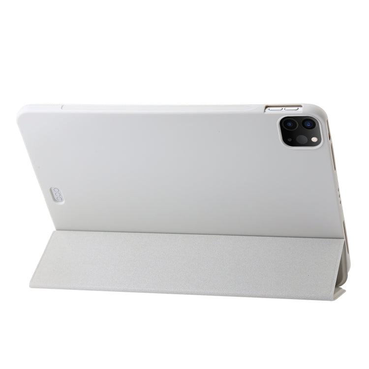 For iPad Pro 13 2024 Three-fold Holder Flip Tablet Leather Case(Grey) - free shipping - PMC TechLife - Order now!