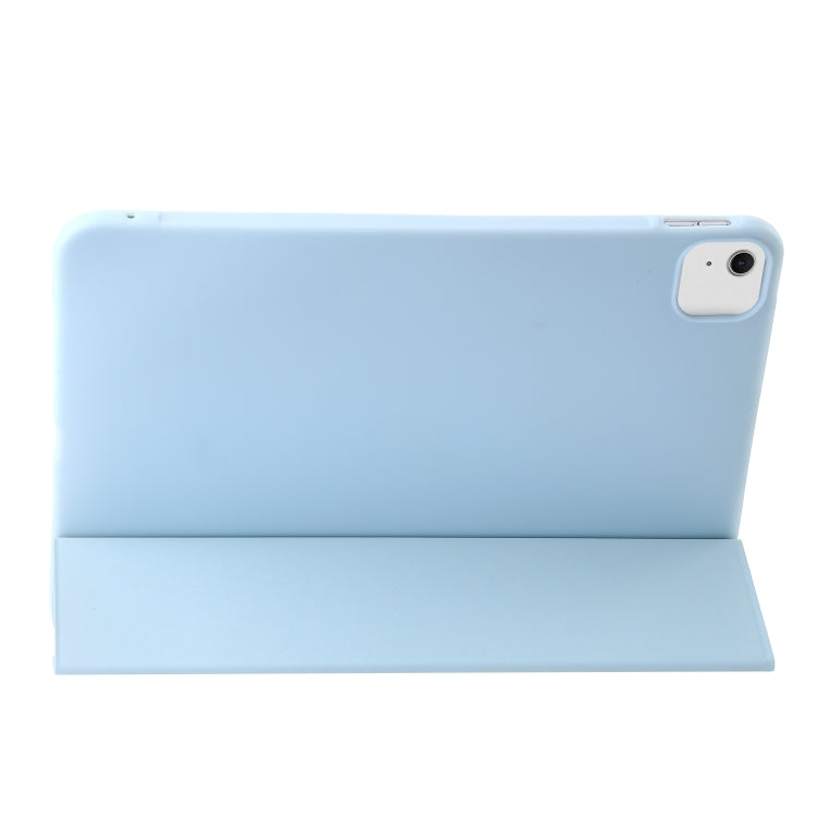 For iPad Air 13 2025 / 2024 Three-fold Holder Flip Tablet Leather Case(Sky Blue) - iPad Air 13 2025 / 2024 Cases by PMC TechLife | Online Shopping South Africa | PMC TechLife | Buy Now Pay Later Mobicred