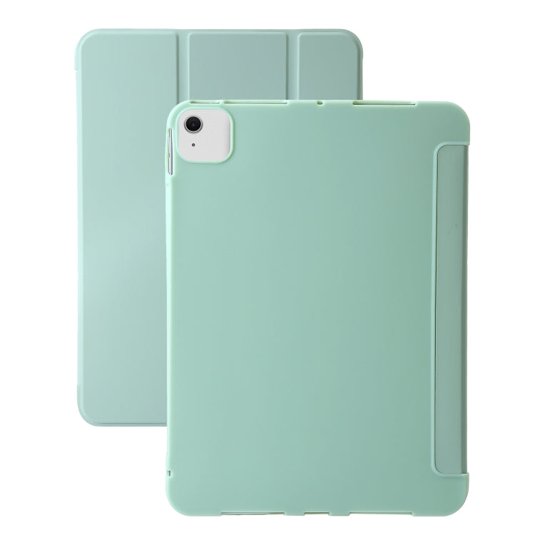 For iPad Air 13 2025 / 2024 Three-fold Holder Flip Tablet Leather Case(Mint Green) - iPad Air 13 2025 / 2024 Cases by PMC TechLife | Online Shopping South Africa | PMC TechLife | Buy Now Pay Later Mobicred